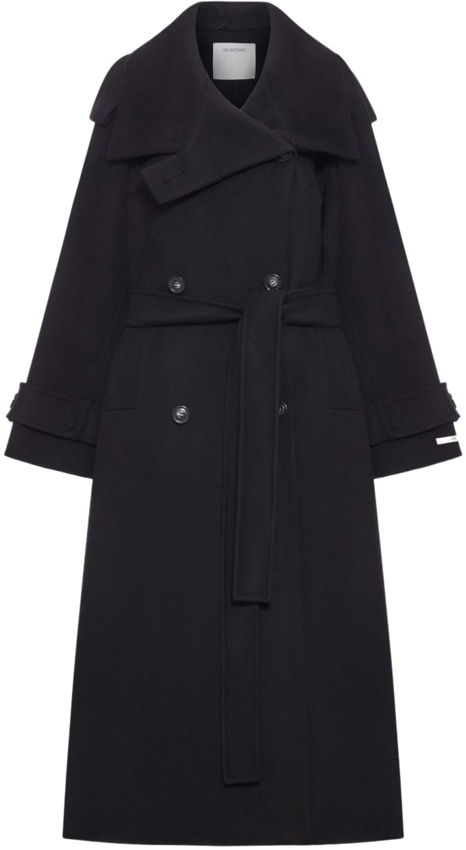 Sportmax Coats Black Zwart