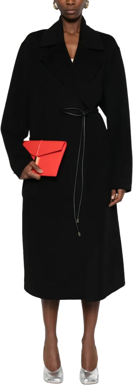 Sportmax Abate Coat Black Zwart