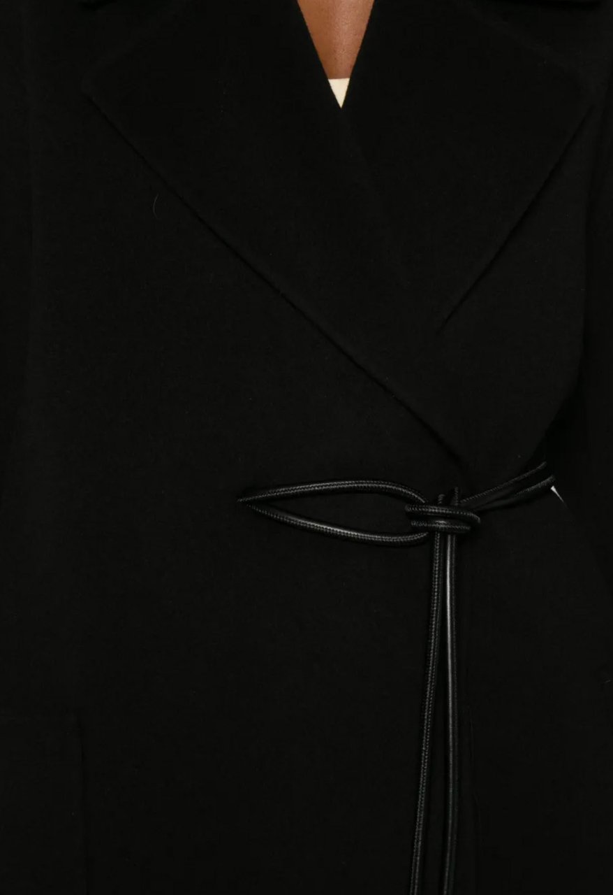 Sportmax Abate Coat Black Zwart