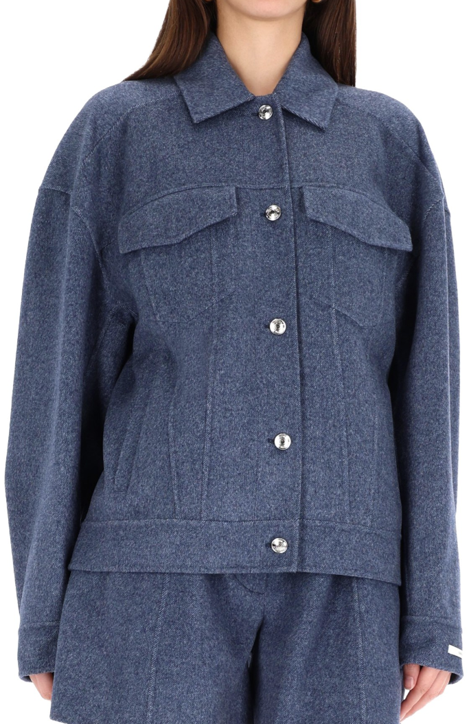 Sportmax Coats Blue Blauw