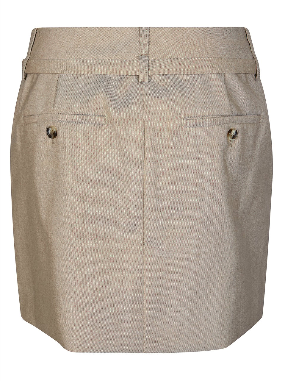 Sportmax Beige Fify Belted Mini Skirt Neutraal