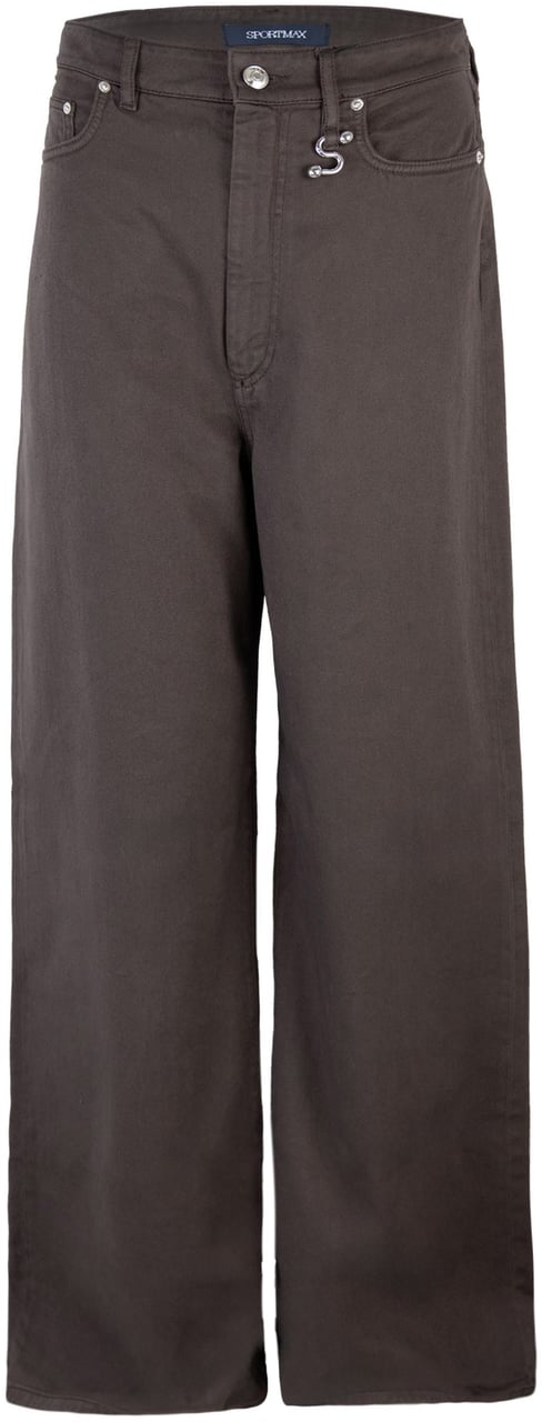Sportmax Trousers Cioccolato Bruin