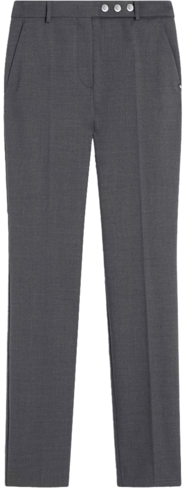 Sportmax Trousers Grigio Antracite Grijs