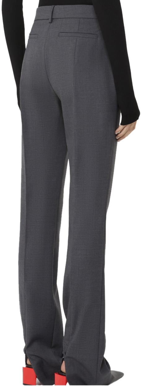 Sportmax Trousers Grigio Antracite Grijs