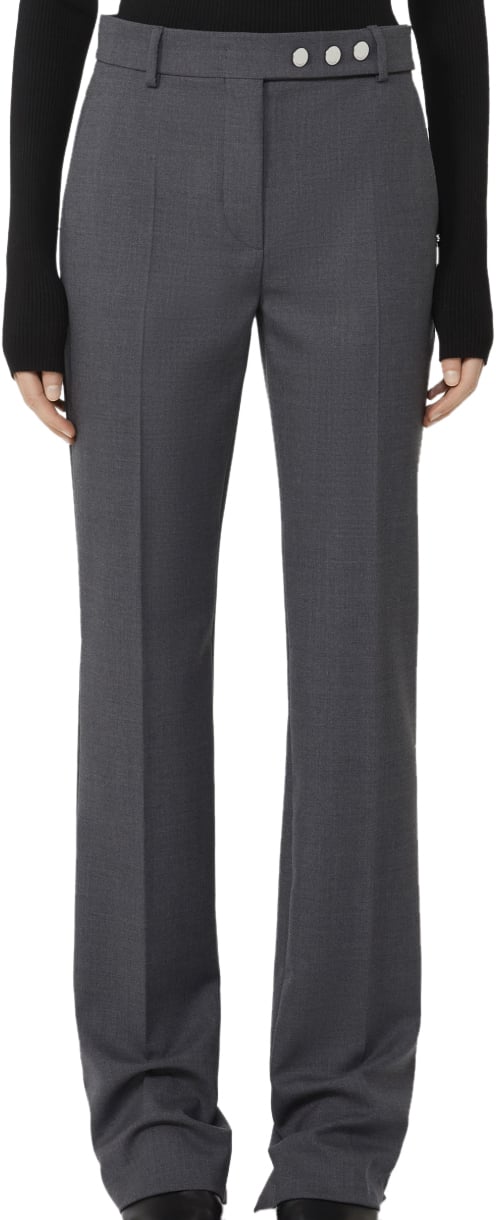 Sportmax Trousers Grigio Antracite Grijs