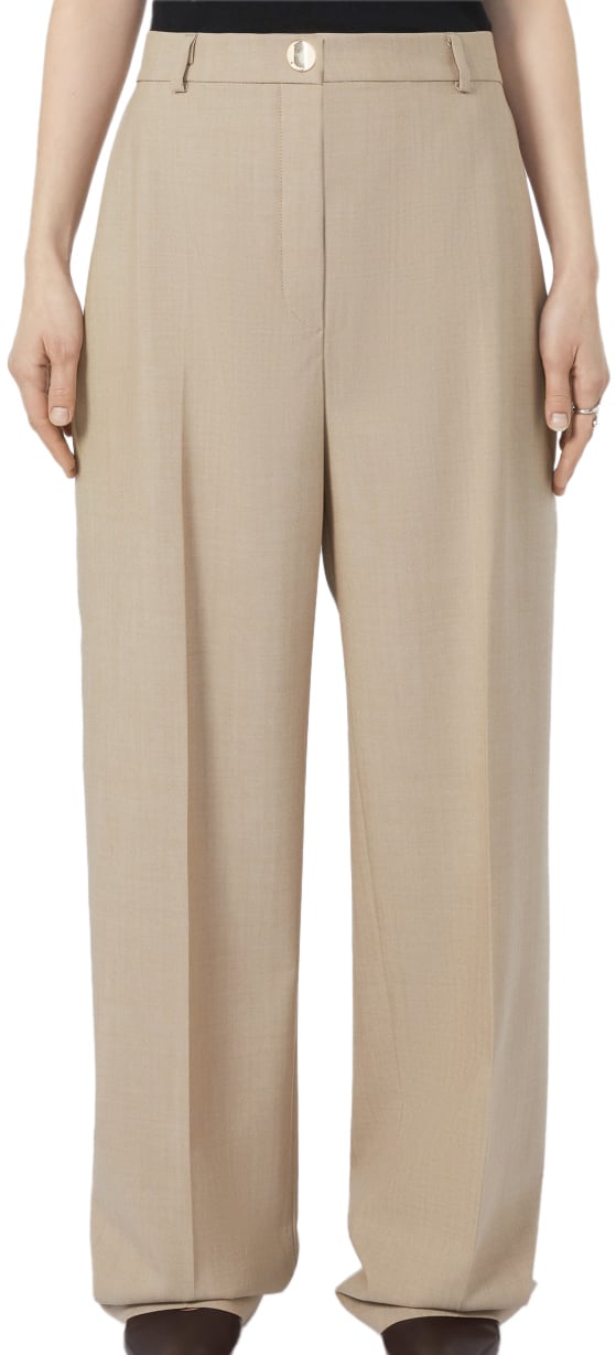 Sportmax Trousers Beige Beige