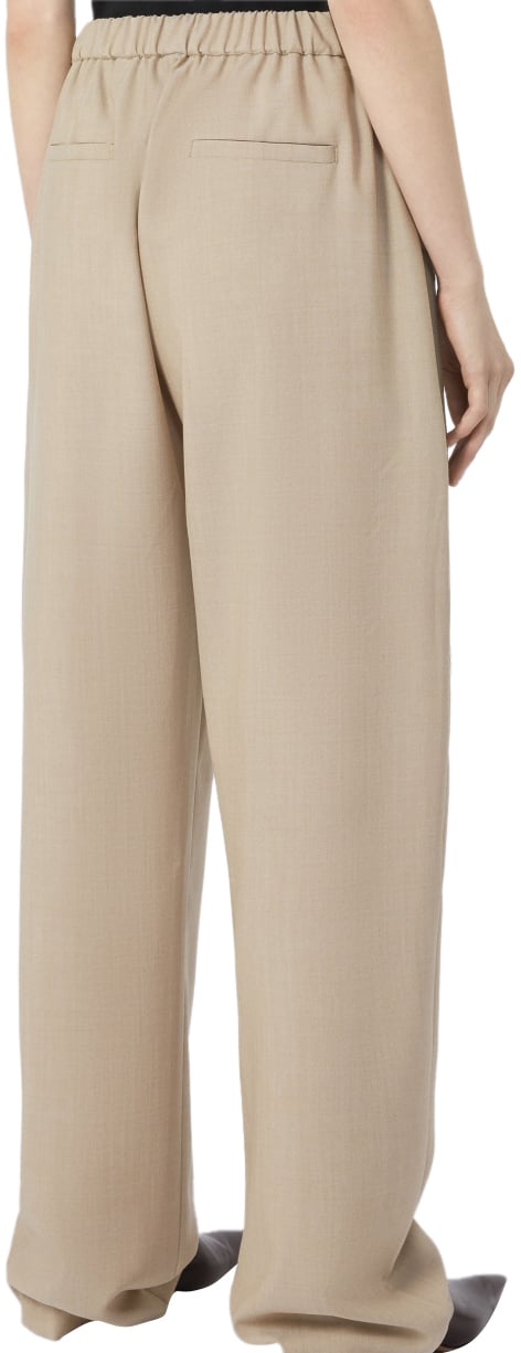 Sportmax Trousers Beige Beige