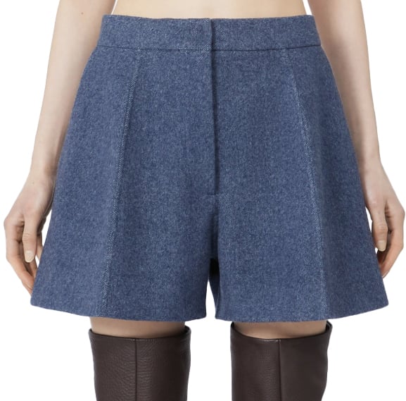 Sportmax Shorts Blue Blauw