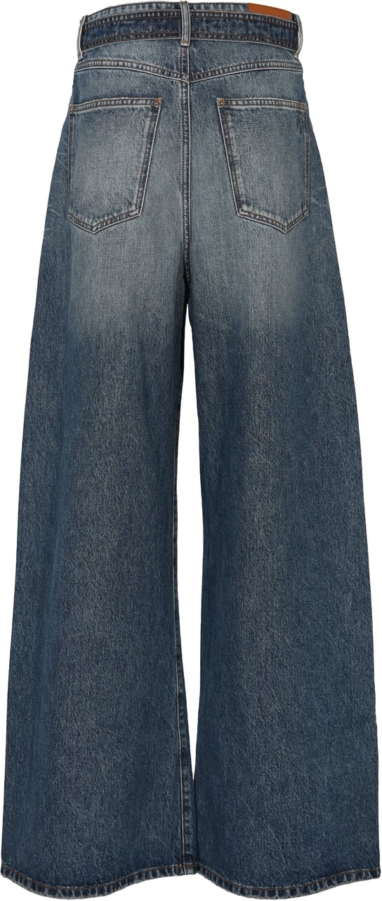 Sportmax Trousers Blue Blauw