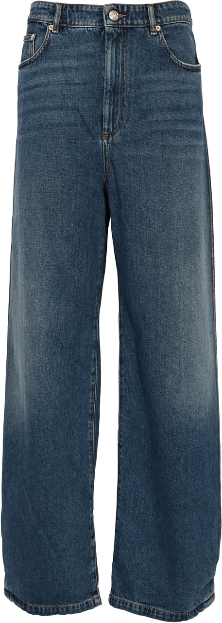 Sportmax Trousers Blue Blauw