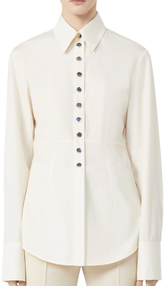 Sportmax Shirts Ivory Wit