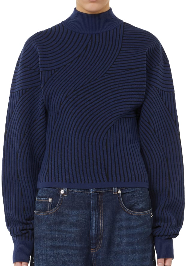 Sportmax Sweaters Blue Blauw