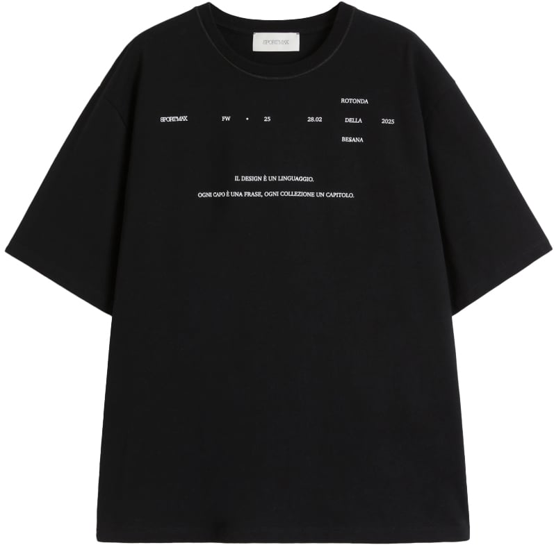 Sportmax T-Shirts And Polos Black Zwart