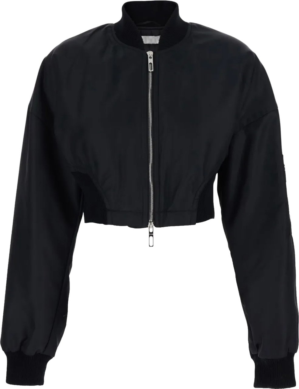Sportmax Zipped Bomber Jacket Black Zwart