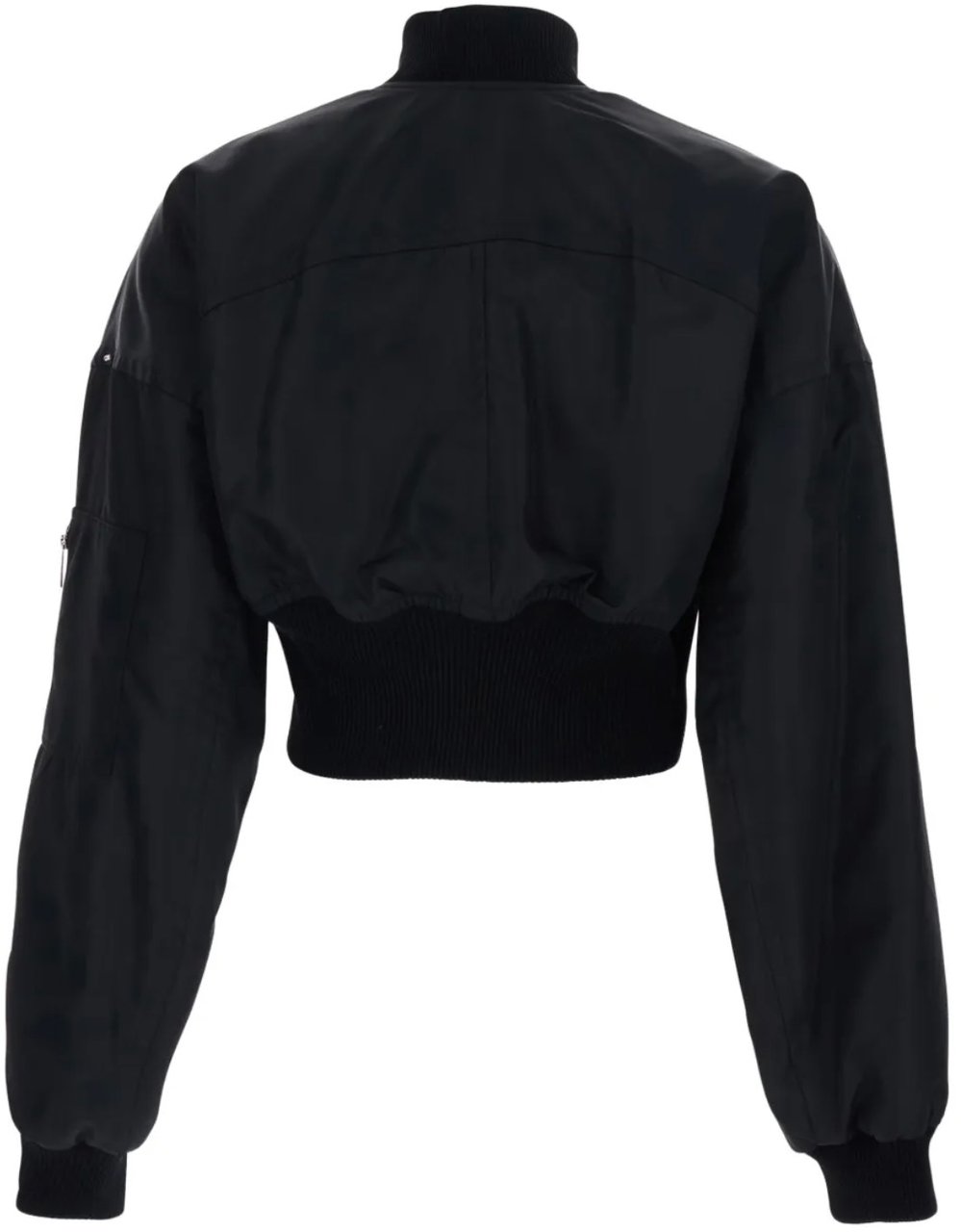 Sportmax Zipped Bomber Jacket Black Zwart