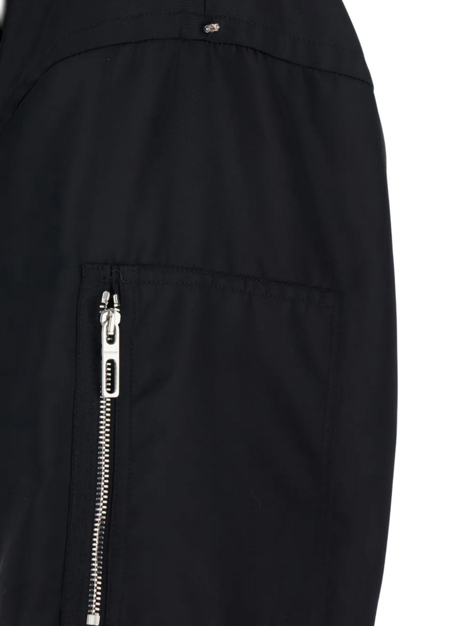 Sportmax Zipped Bomber Jacket Black Zwart