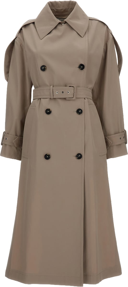 Sportmax Beige Spxgocce Water Repellent Trench Coat Neutraal