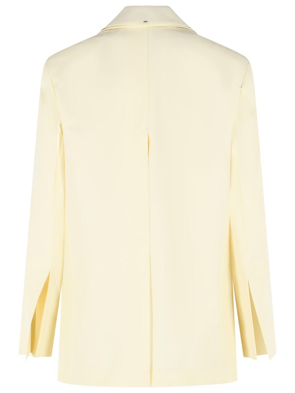 Sportmax 'Tenuta' Blazer In Light Yellow Viscose Blend Neutraal