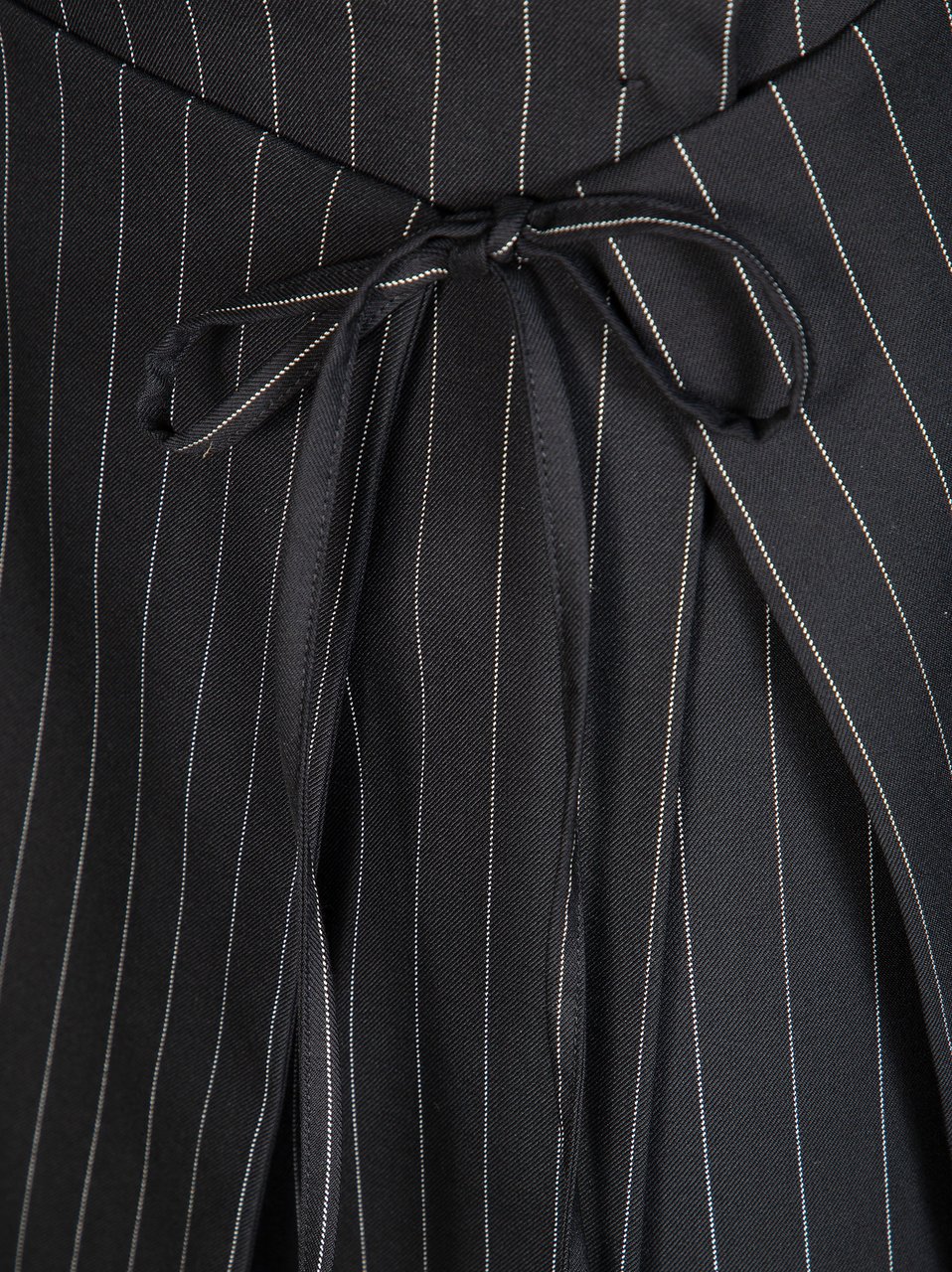 Sportmax Spxfatti Pinstripe Asymmetrical Mini Skirt Zwart