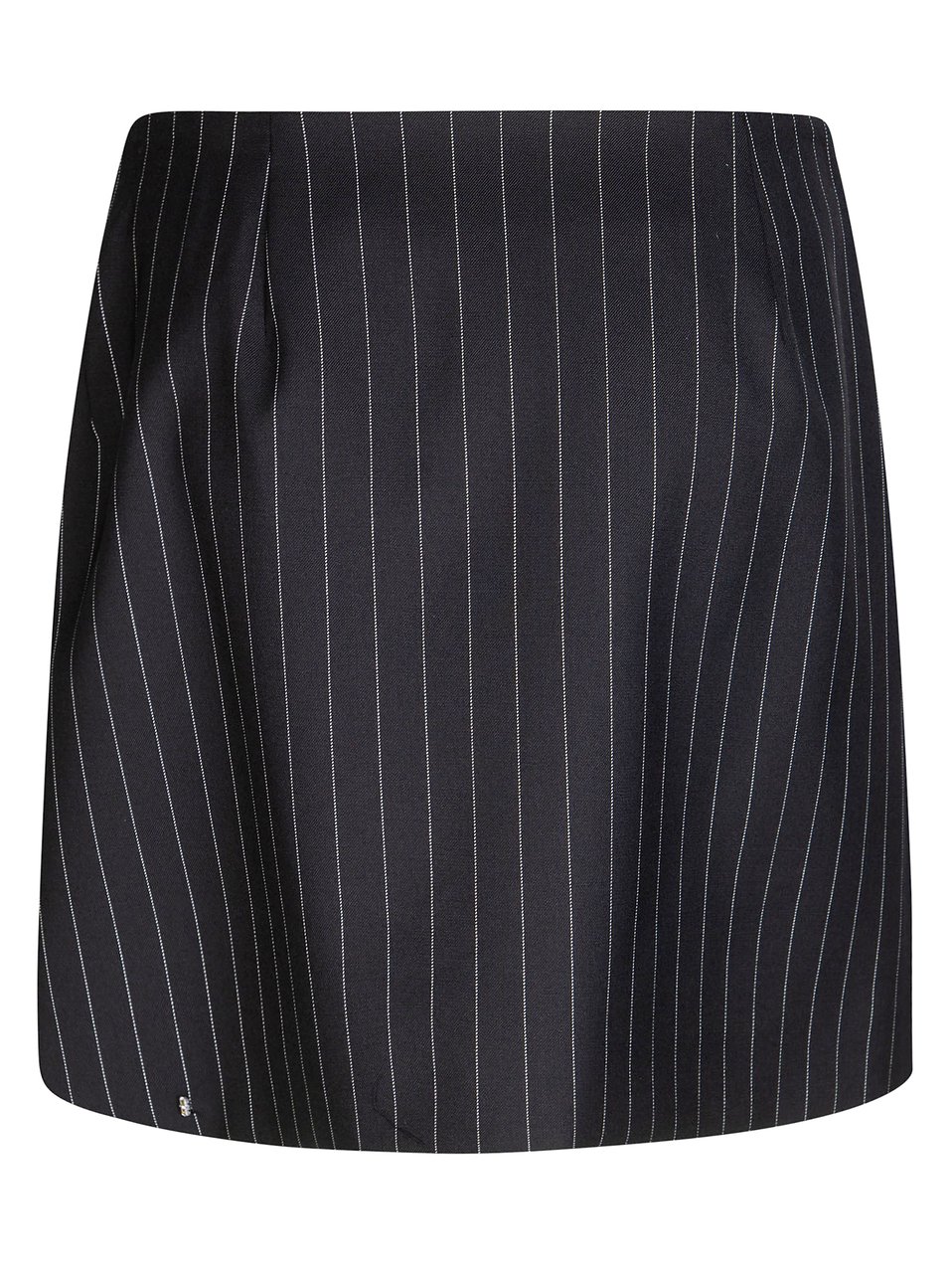Sportmax Spxfatti Pinstripe Asymmetrical Mini Skirt Zwart