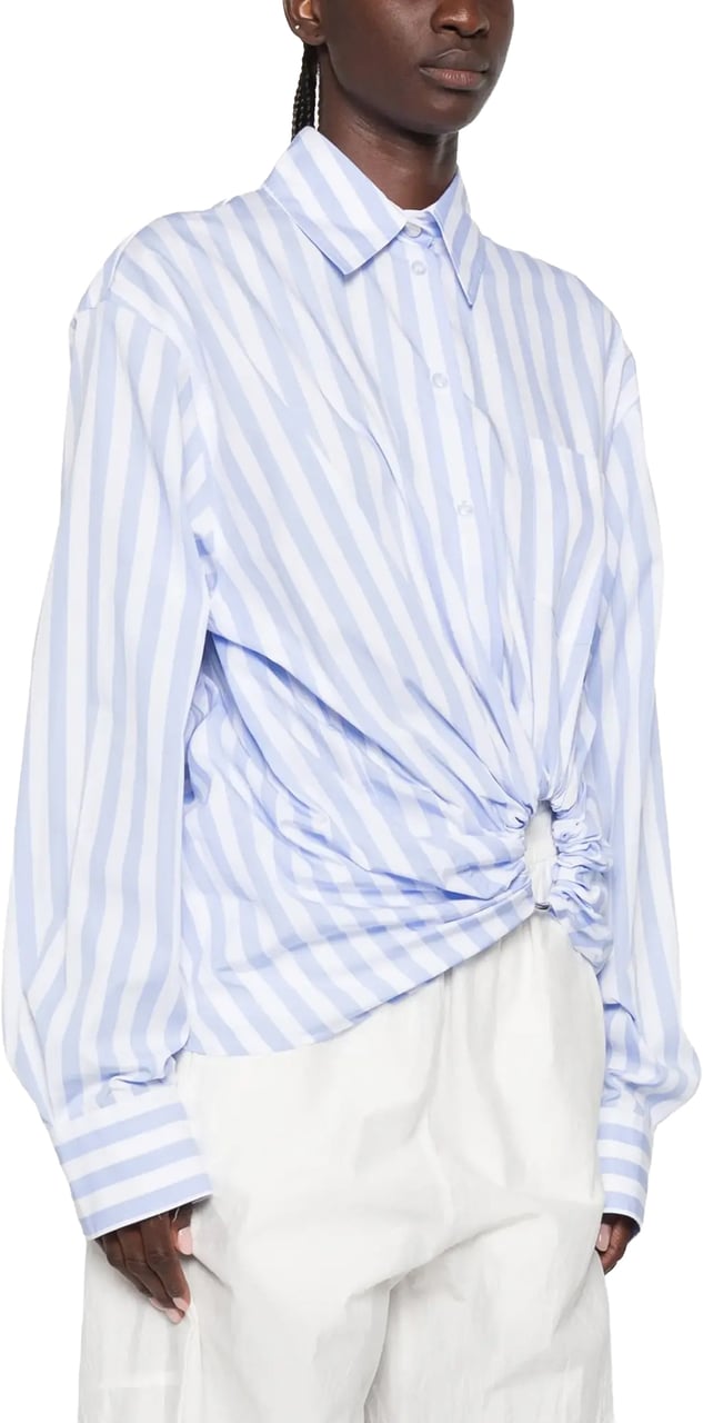 Sportmax Blouse Stripes Blauw