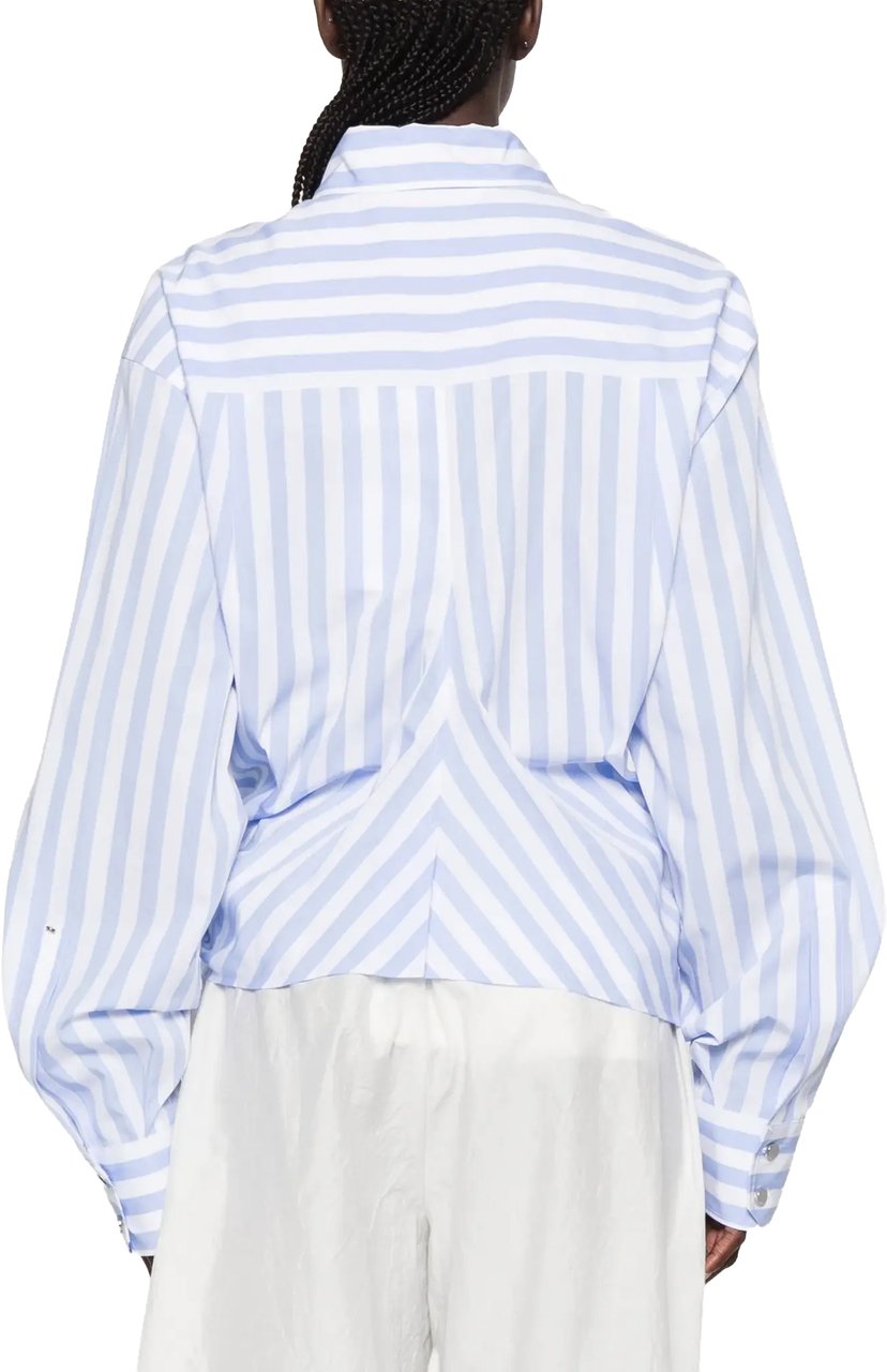 Sportmax Blouse Stripes Blauw