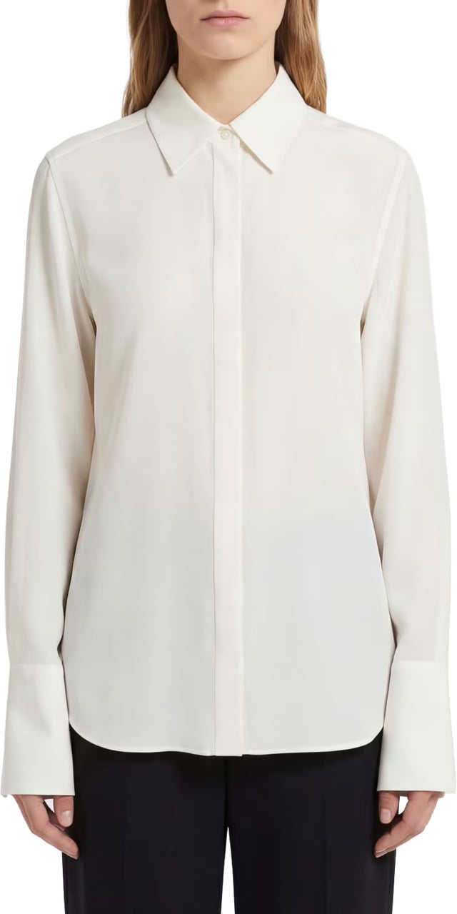 Sportmax SPORT MAXMARA Camicia crepe de chine ELISIR Wit