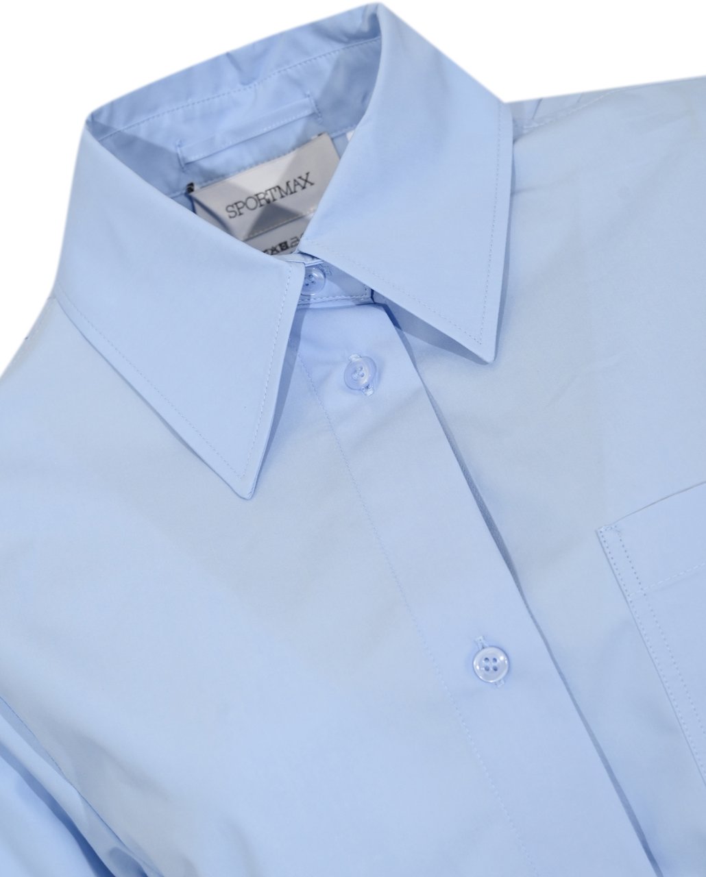 Sportmax Shirts Clear Blue Blauw
