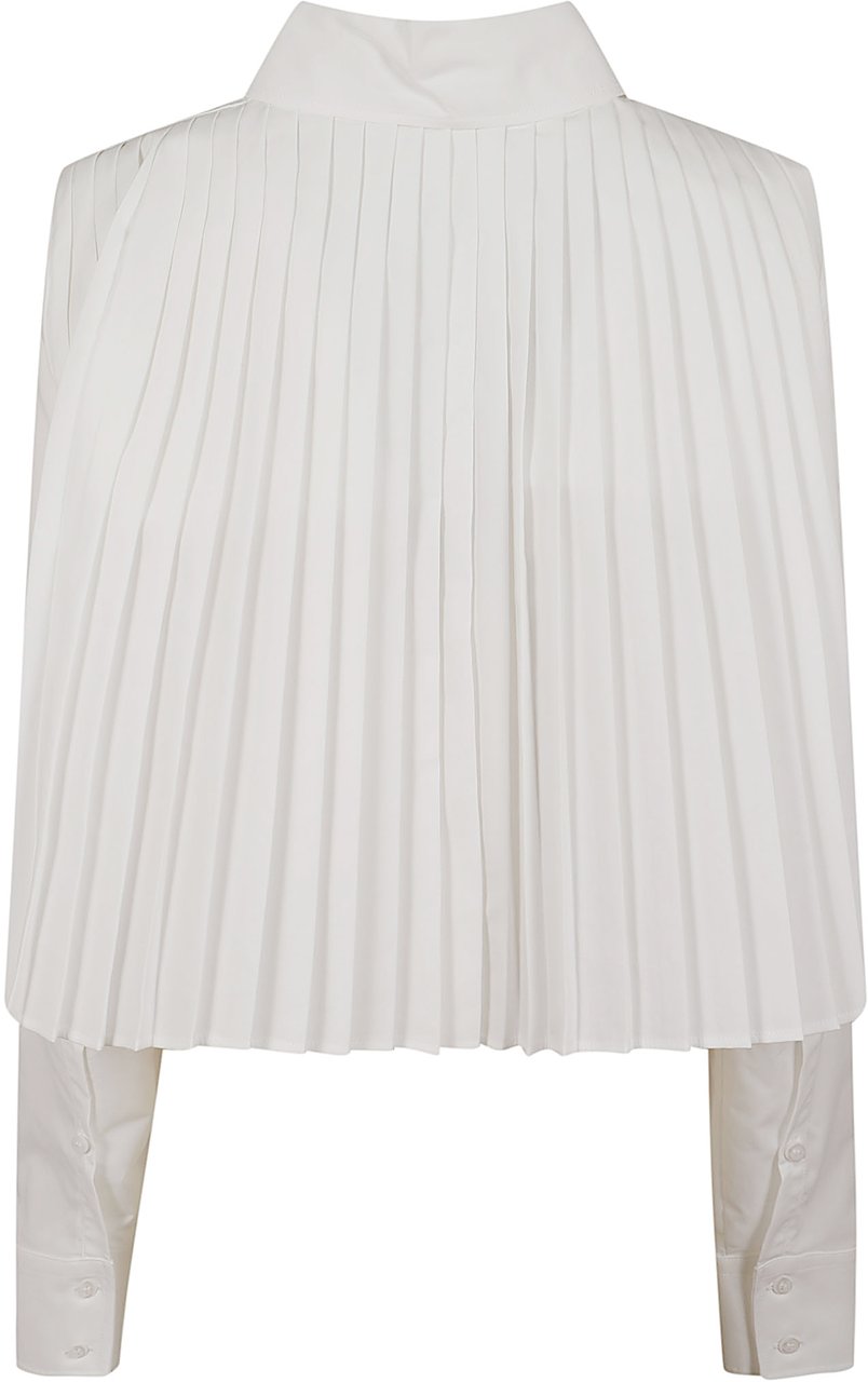 Sportmax SPORT MAXMARA Camicia plissè dietro CEPPO Wit