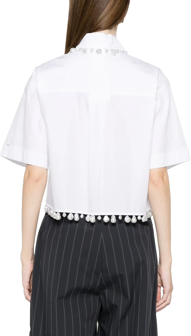 Sportmax Shortsleeve Shirt White Wit