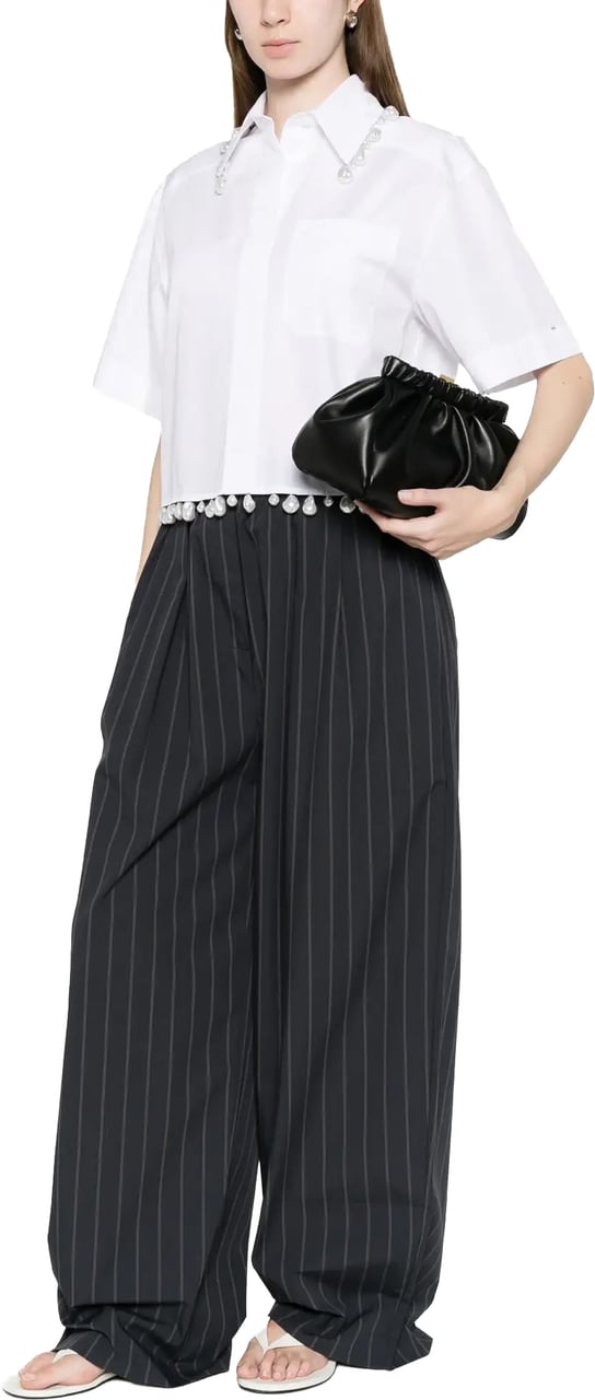 Sportmax Shortsleeve Shirt White Wit