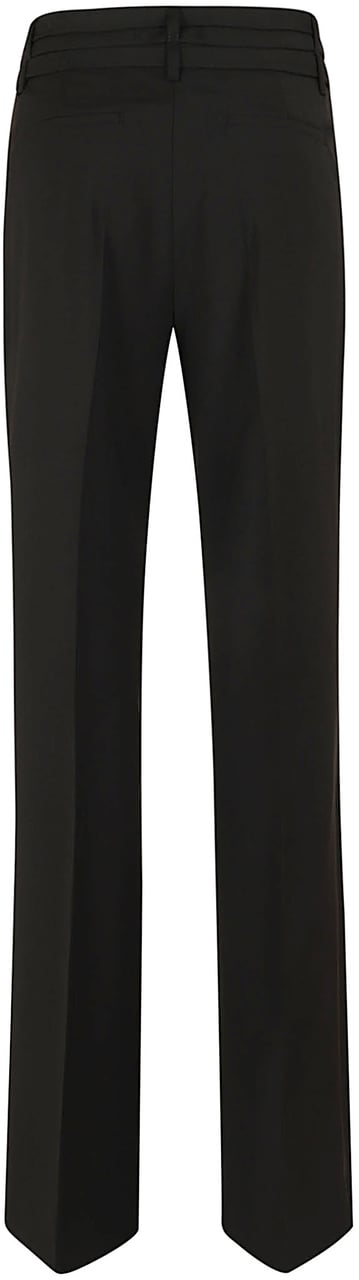 Sportmax SPORT MAXMARA Pantalone lungo flared CERA Zwart