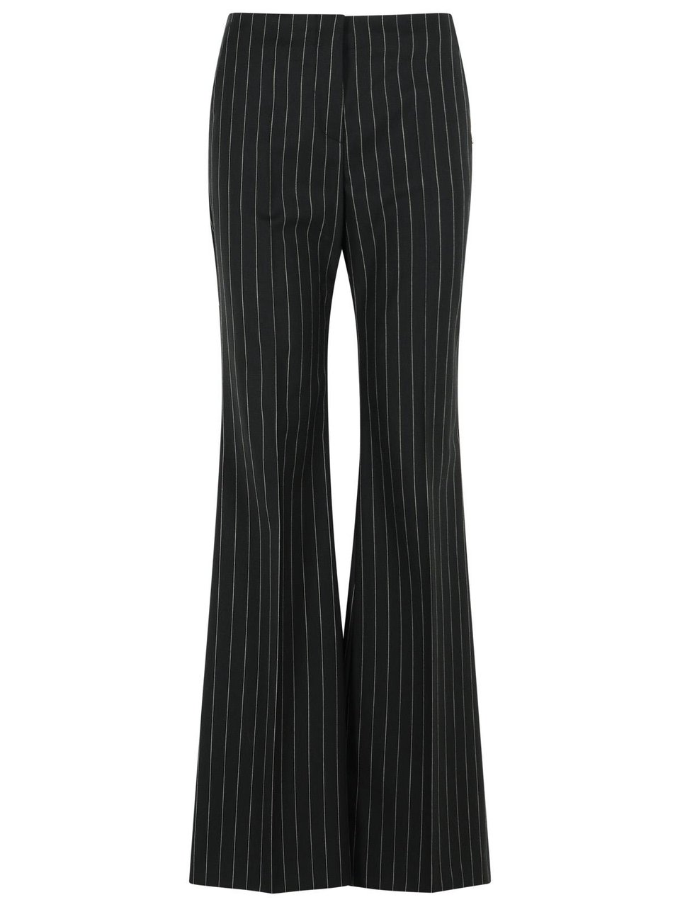 Sportmax 'Visino' Black Virgin Wool Blend Pants Zwart