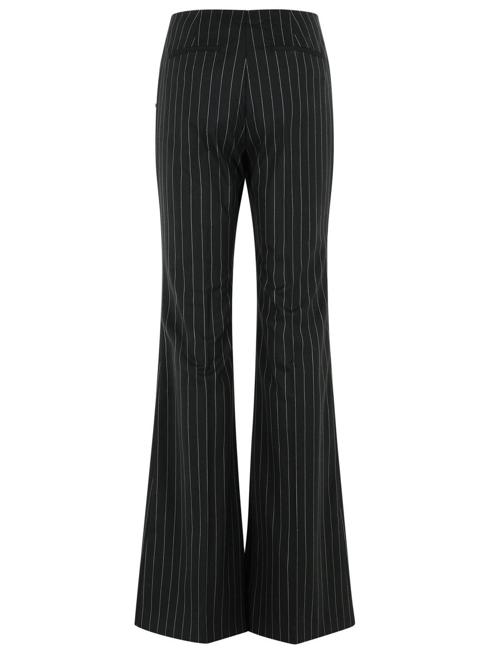 Sportmax 'Visino' Black Virgin Wool Blend Pants Zwart