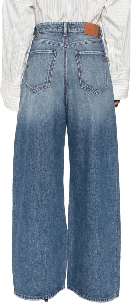 Sportmax Denim Trouser Midnight Blue Blauw