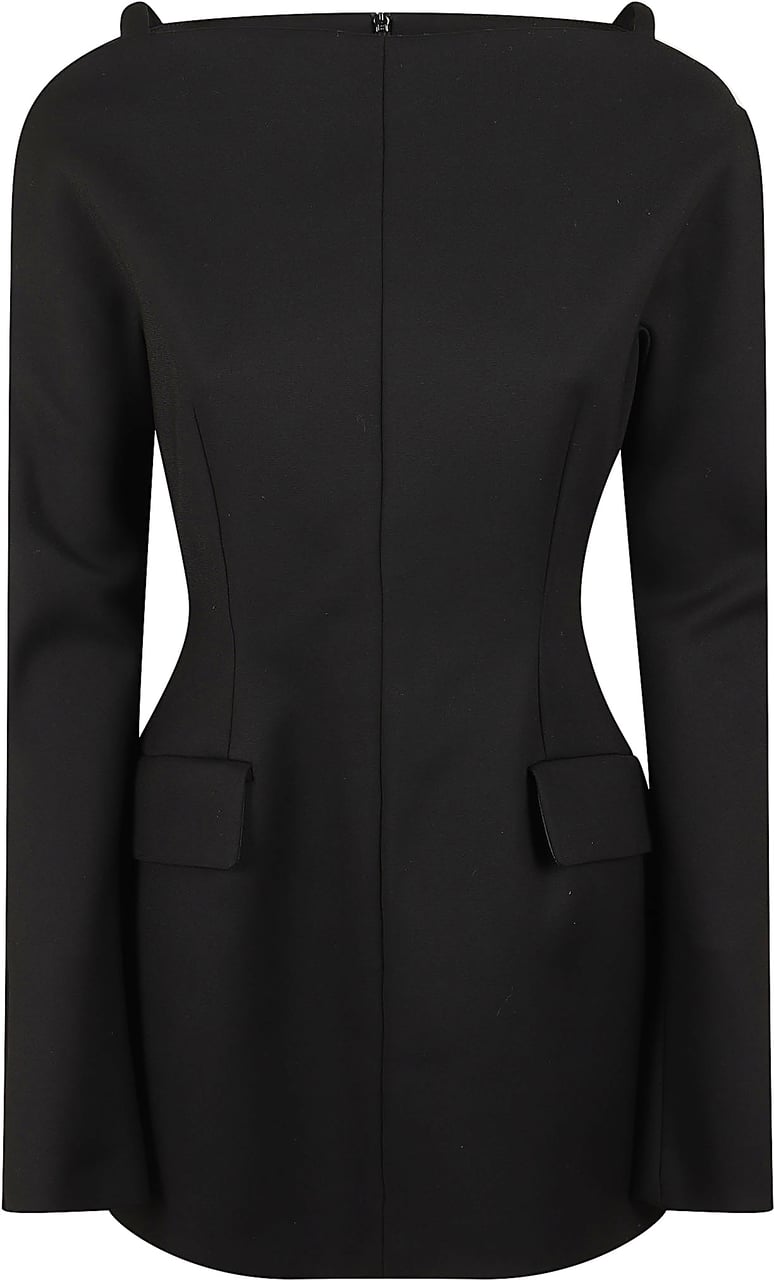 Sportmax SPORT MAXMARA Abito cut out spalla ANGUS Zwart
