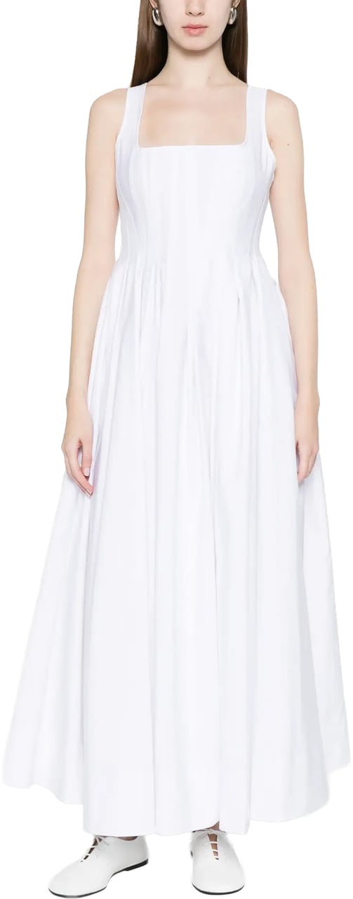 Sportmax Long Dress White Wit