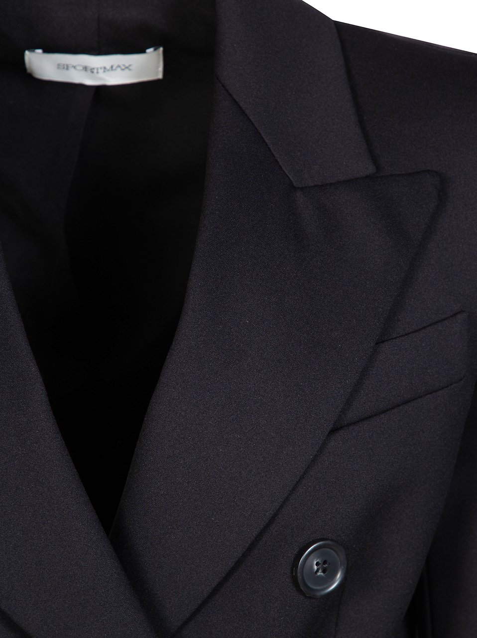 Sportmax Arco Structured Double Breasted Blazer Zwart