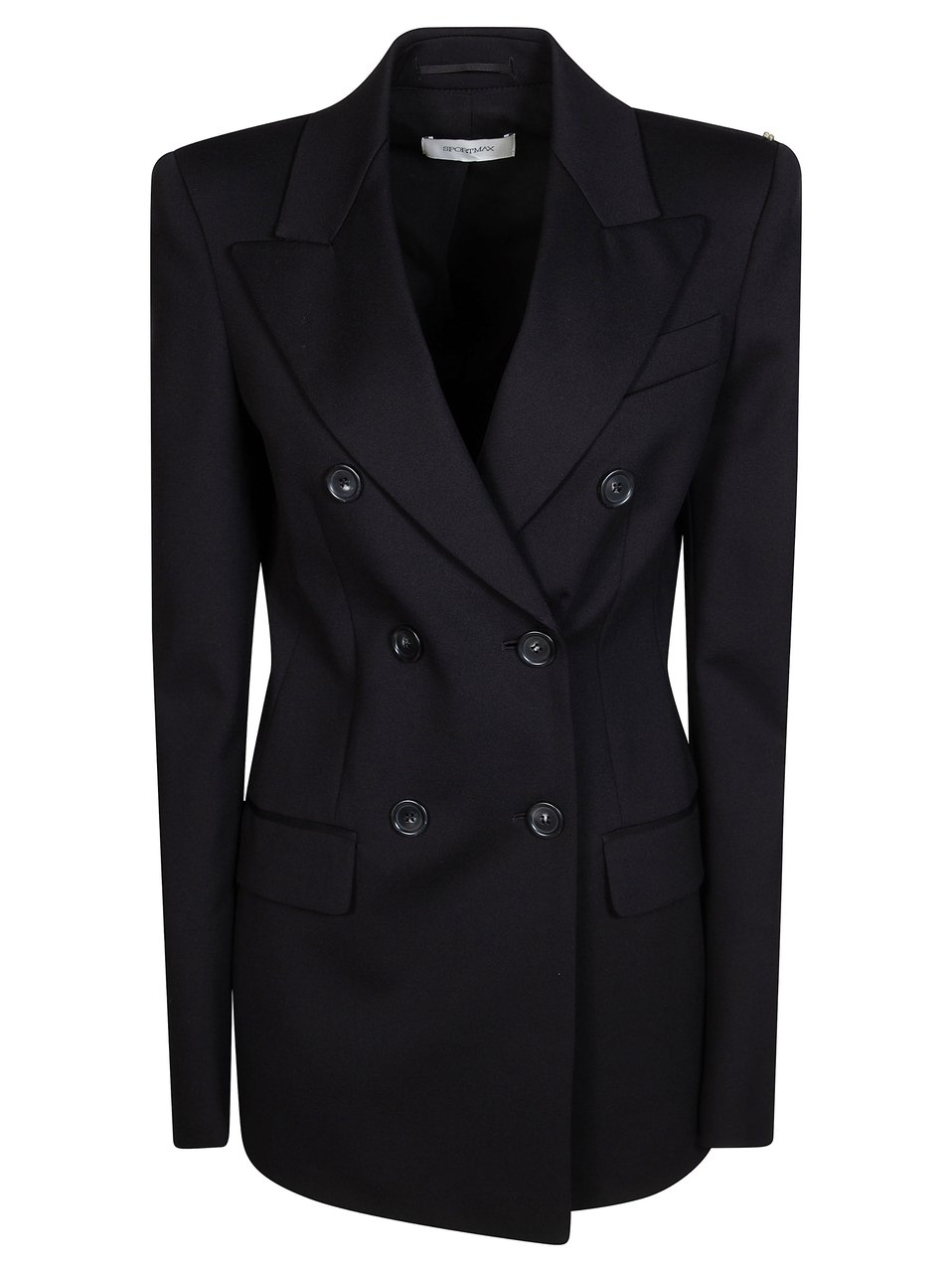 Sportmax Arco Structured Double Breasted Blazer Zwart