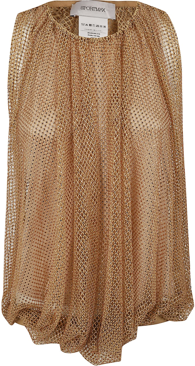 Sportmax SPORT MAXMARA top rete NODO Maroon