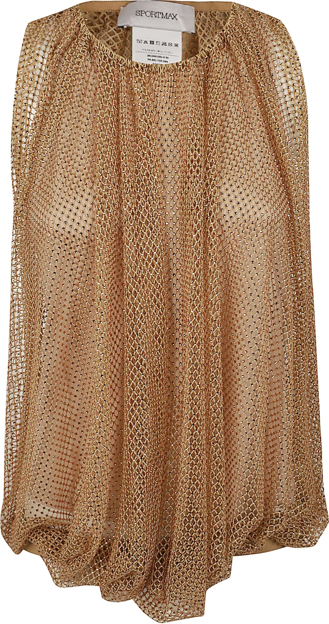 Sportmax SPORT MAXMARA top rete NODO Maroon