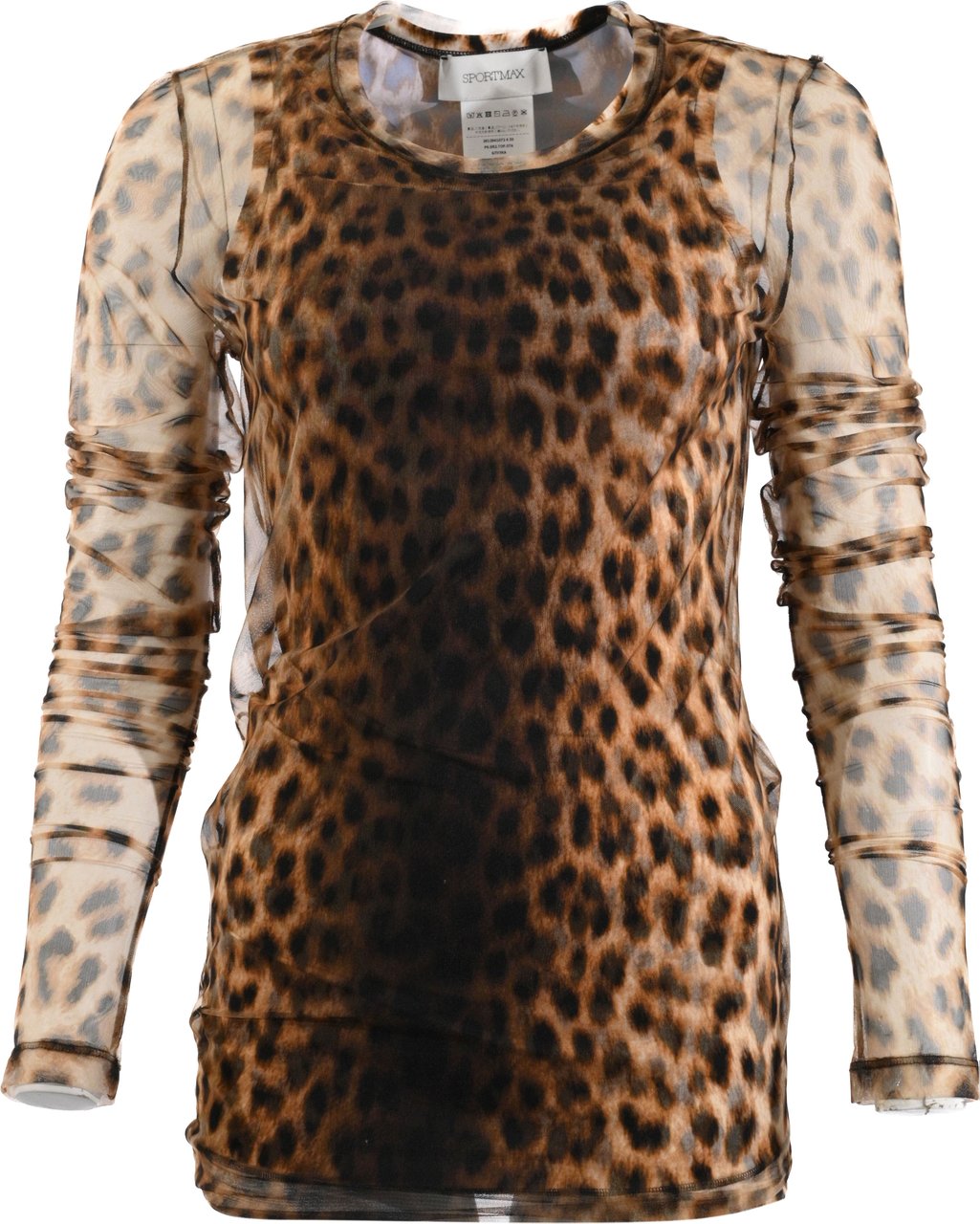 Sportmax Top Marrone Beige Bruin