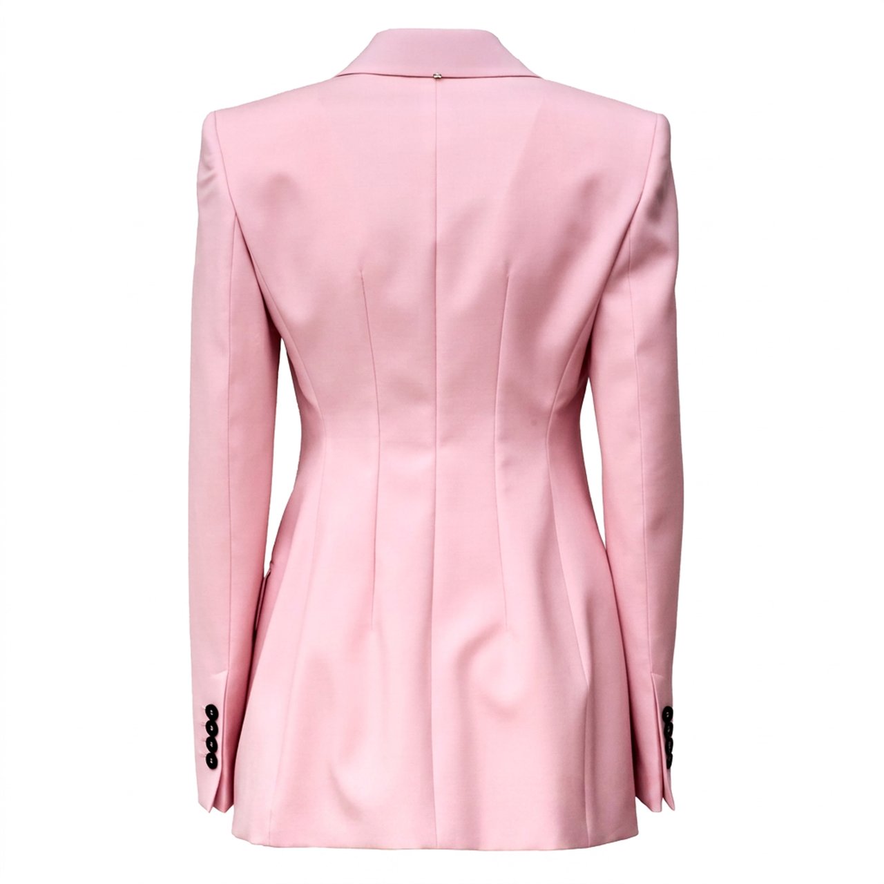 Sportmax Natural Stretch Adamo Double-Breasted Blazer Roze