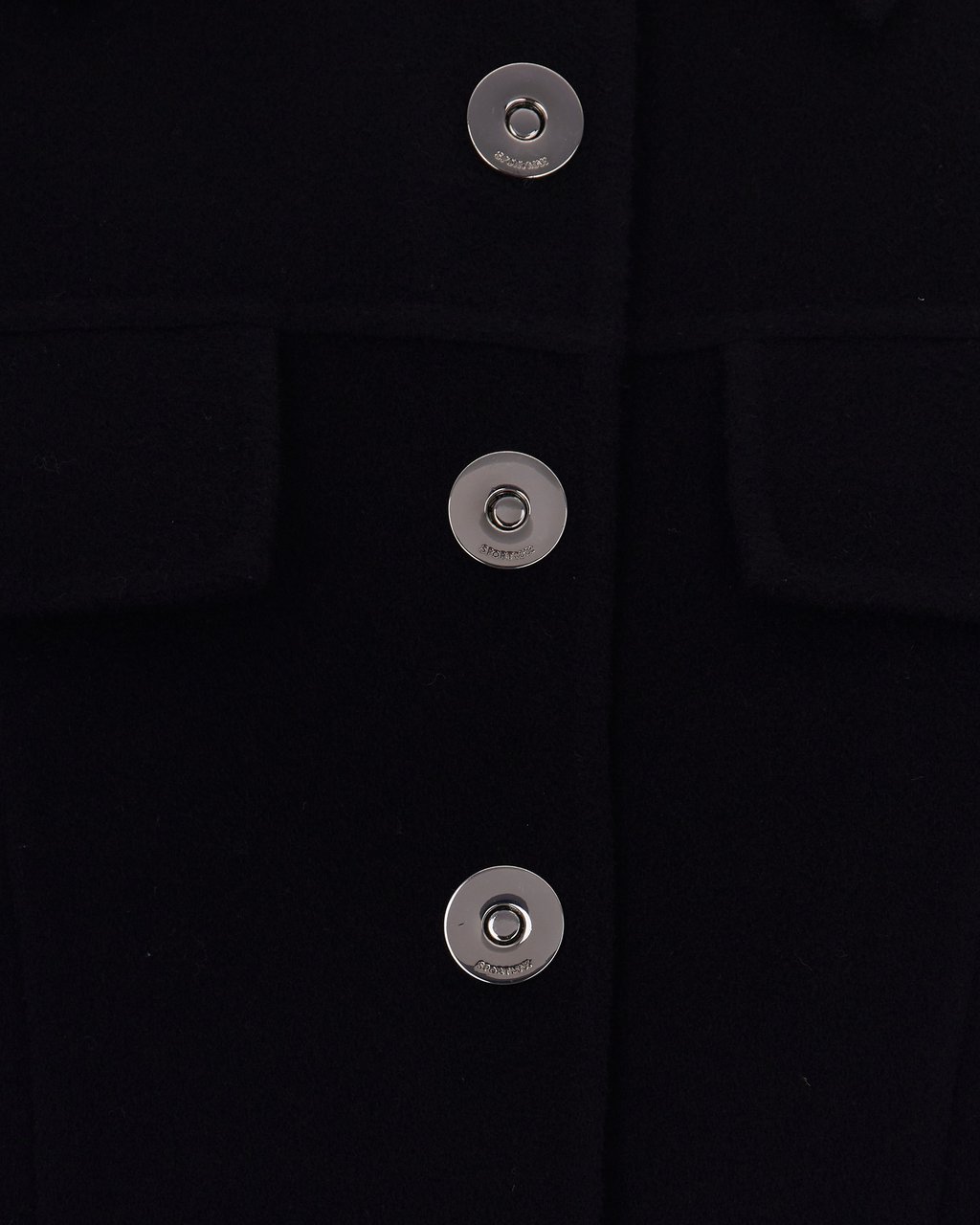 Sportmax Coats Nero Zwart