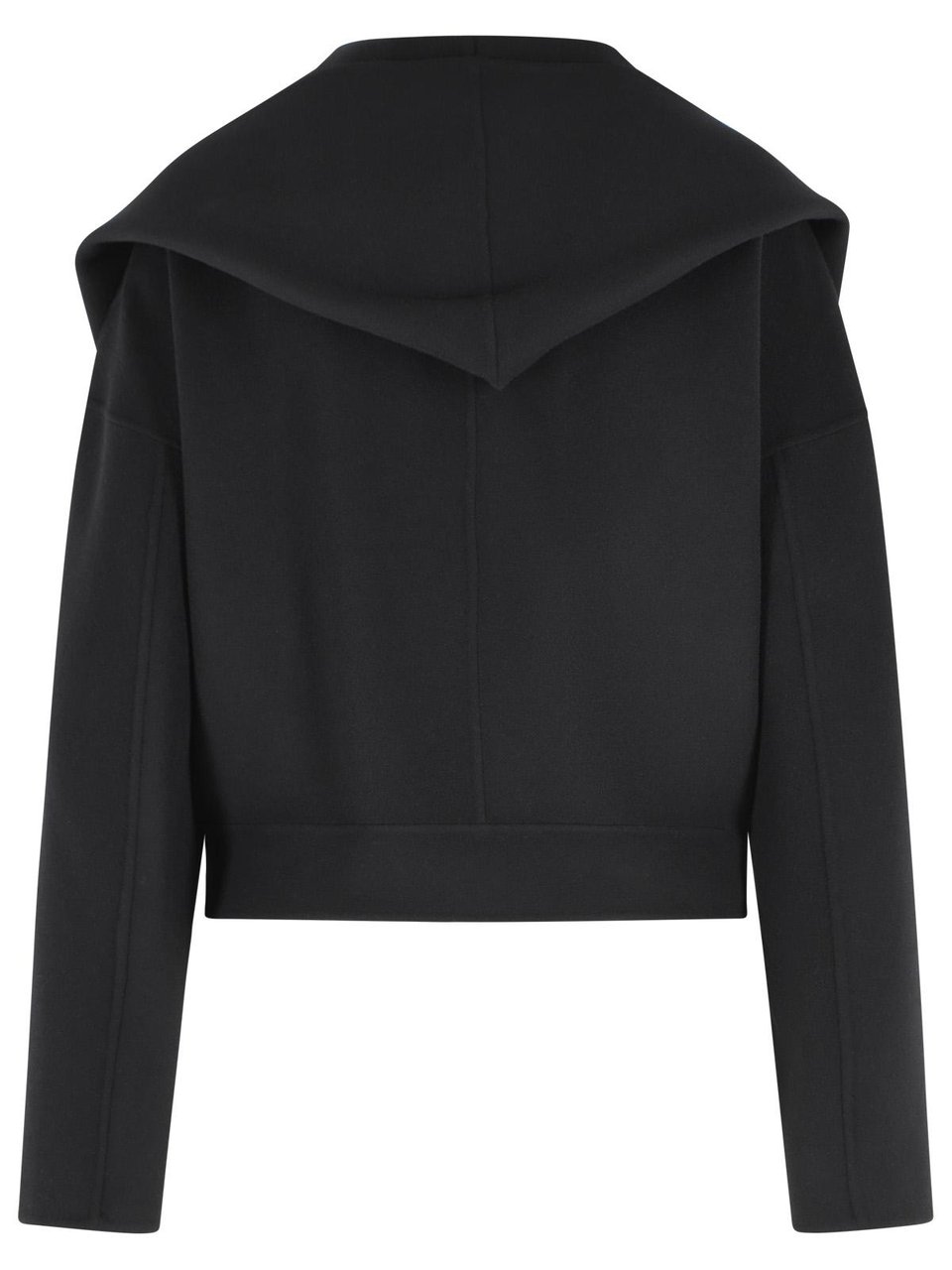 Sportmax 'Idoneo' Black Virgin Wool Jacket Zwart