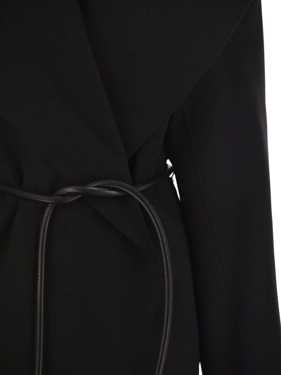 Sportmax Black Spxuguale Oversized Collar Jacket Zwart