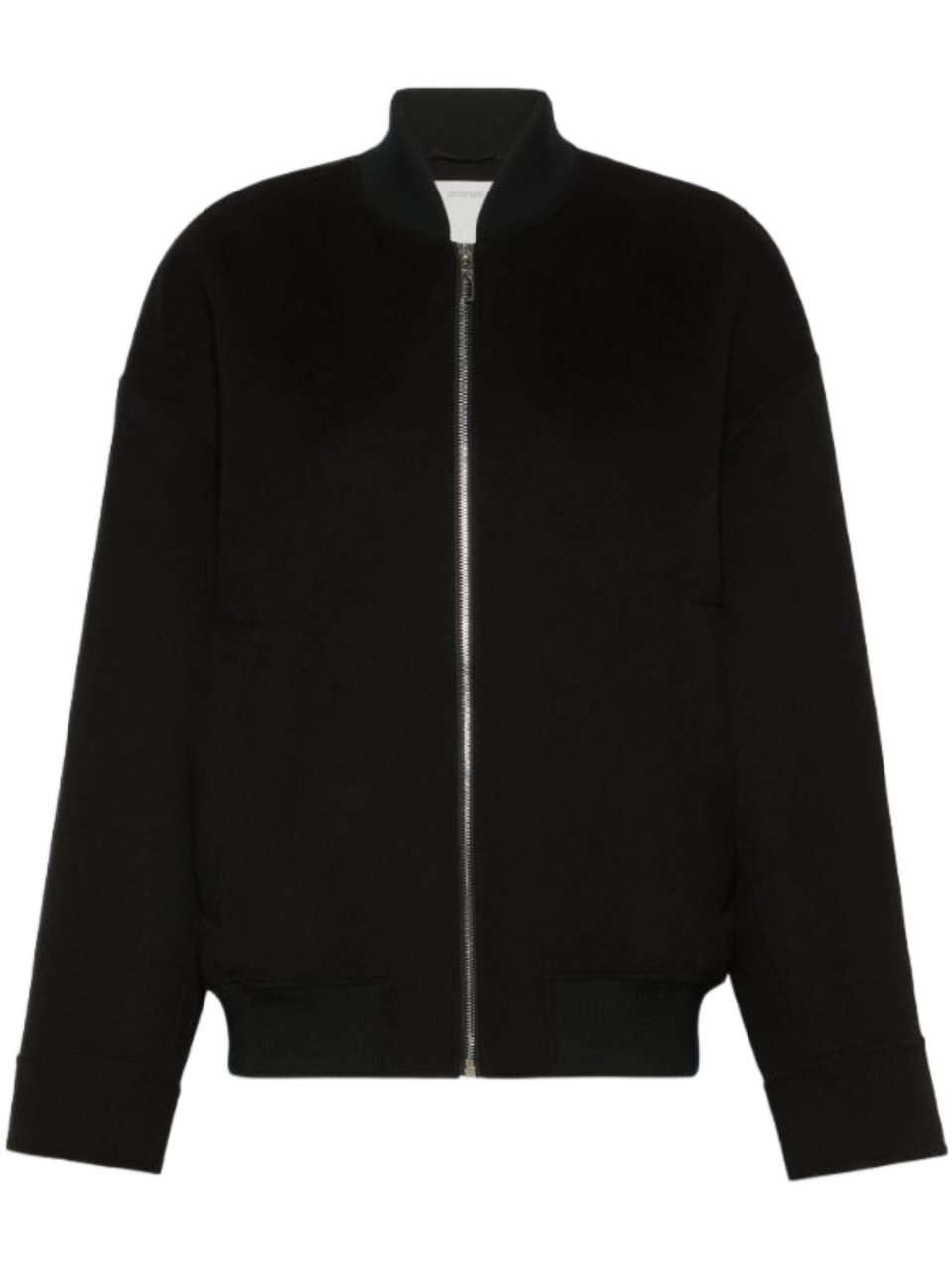 Sportmax Black Bomber Spxondata Oversized Jacket Zwart