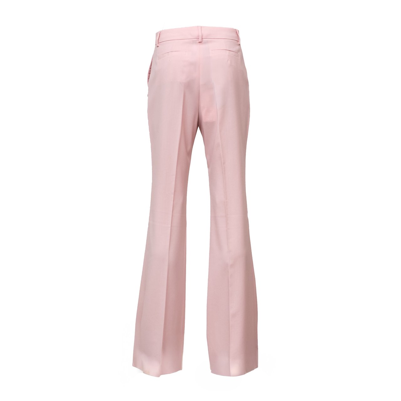 Sportmax Flare Silhouette Natural Wool Long Pants Roze