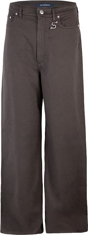 Sportmax Trousers Cioccolato Tinto In Capo Bruin