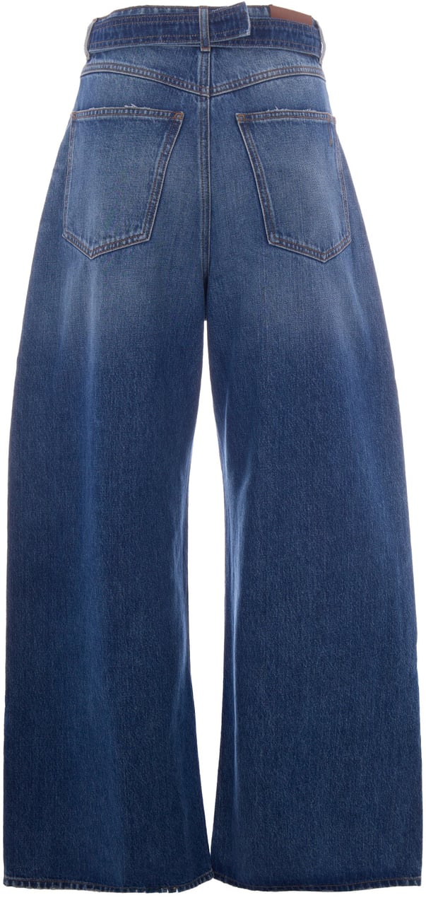 Sportmax Jeans Blu Notte Medio Vintage Blauw
